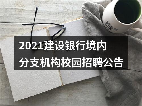 2021建设银行境内分支机构校园招聘公告 图片