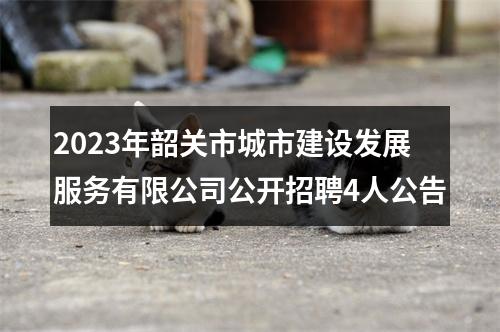 2023年韶关市城市建设发展服务有限公司公开招聘4人公告 图片